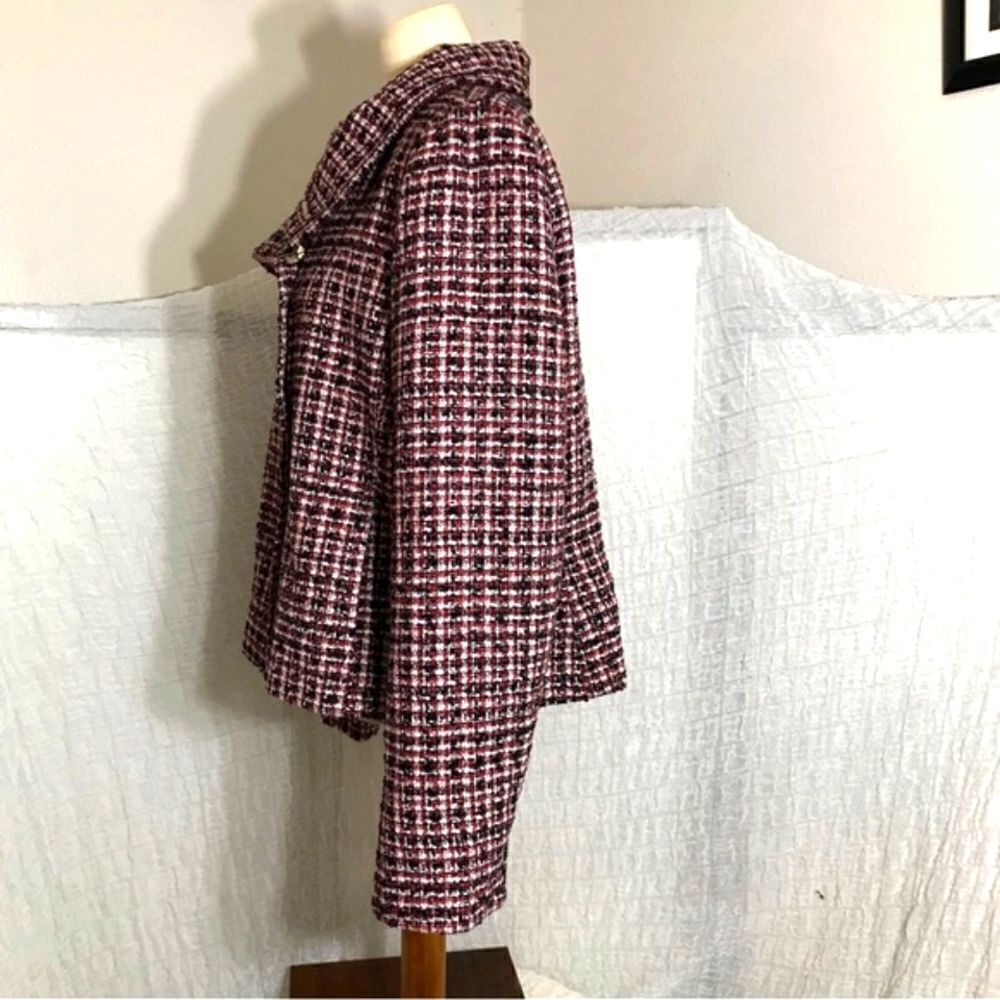 Talbots Reddish Tweed Jacket Size XL - Picture 3 of 8